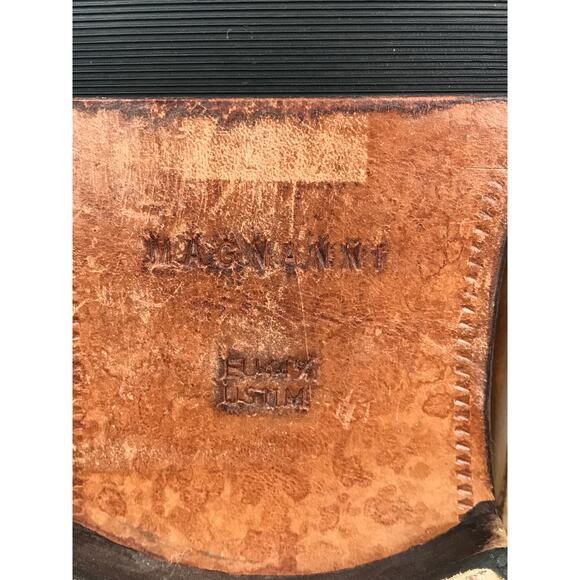 Magnanni Brown Leather Plain Toe Career Oxford Derby Dress Shoes Mens 11 12054 - Picture 12 of 14